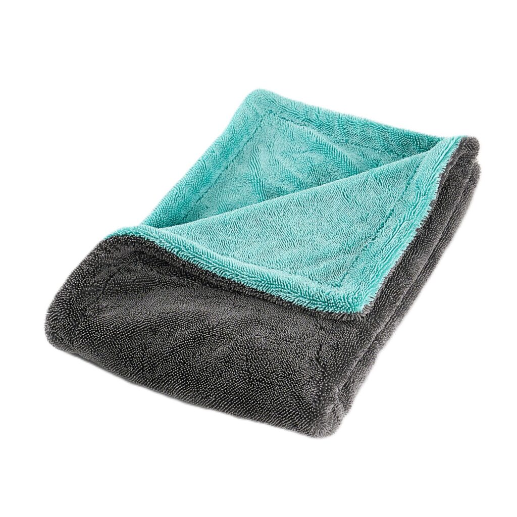 Blue double-sided twisted towel