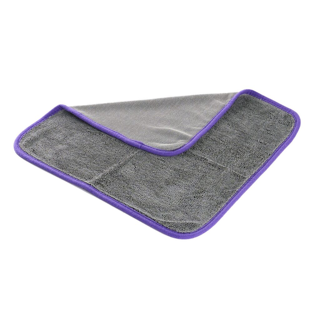 Gray Microfiber Twisted Towel