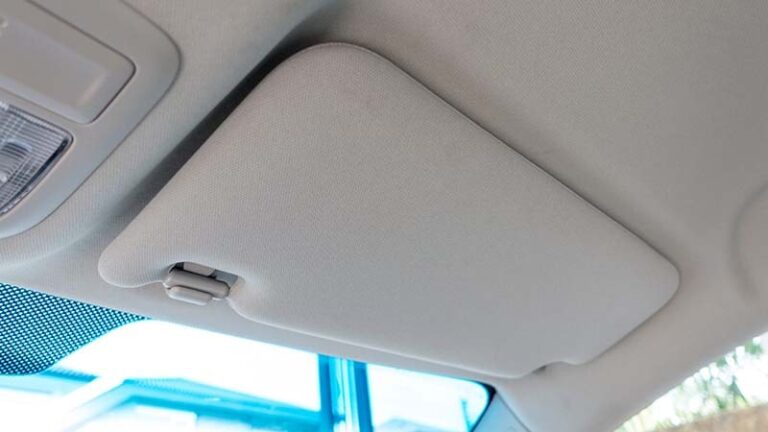Car headliner with sun visor