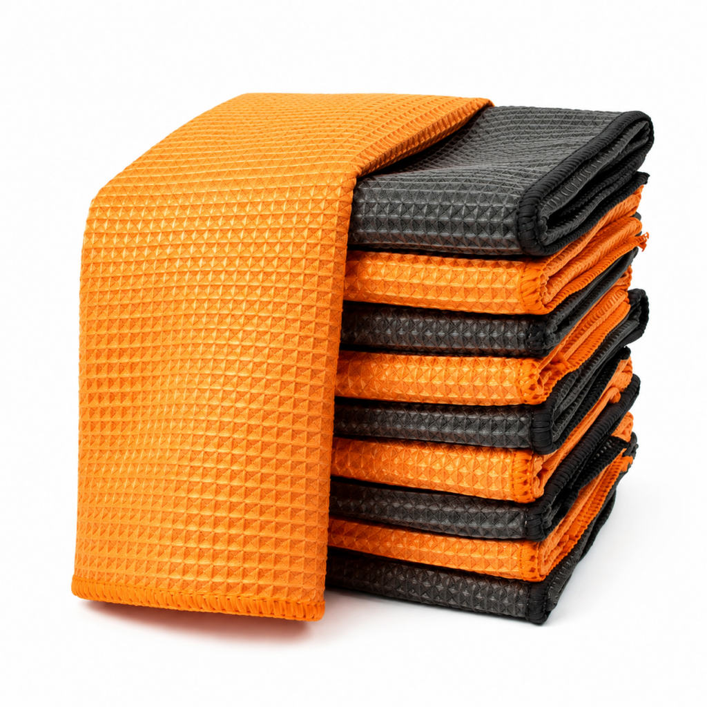microfiber waffle weave towel​