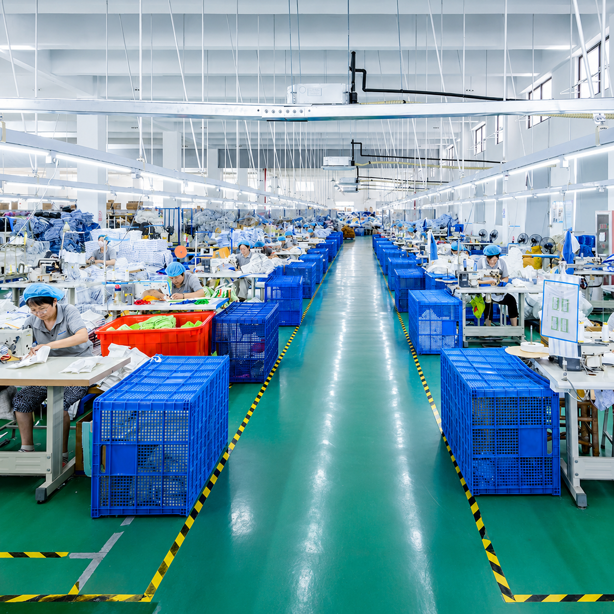 Photo of a Factory Production Floor