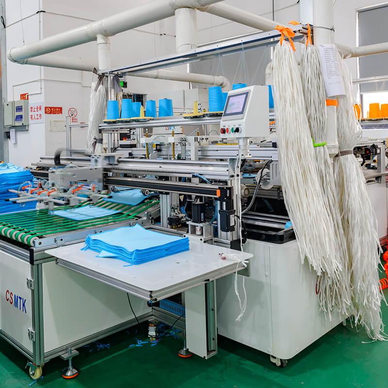 A machine for trimming and edging microfiber towels