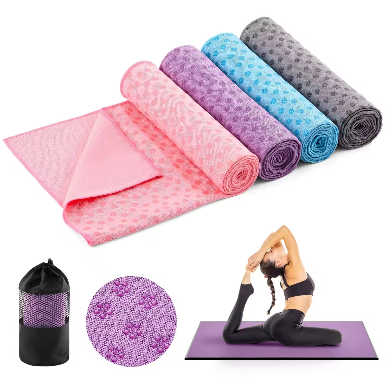 Microfiber Non-slip Yoga Towel