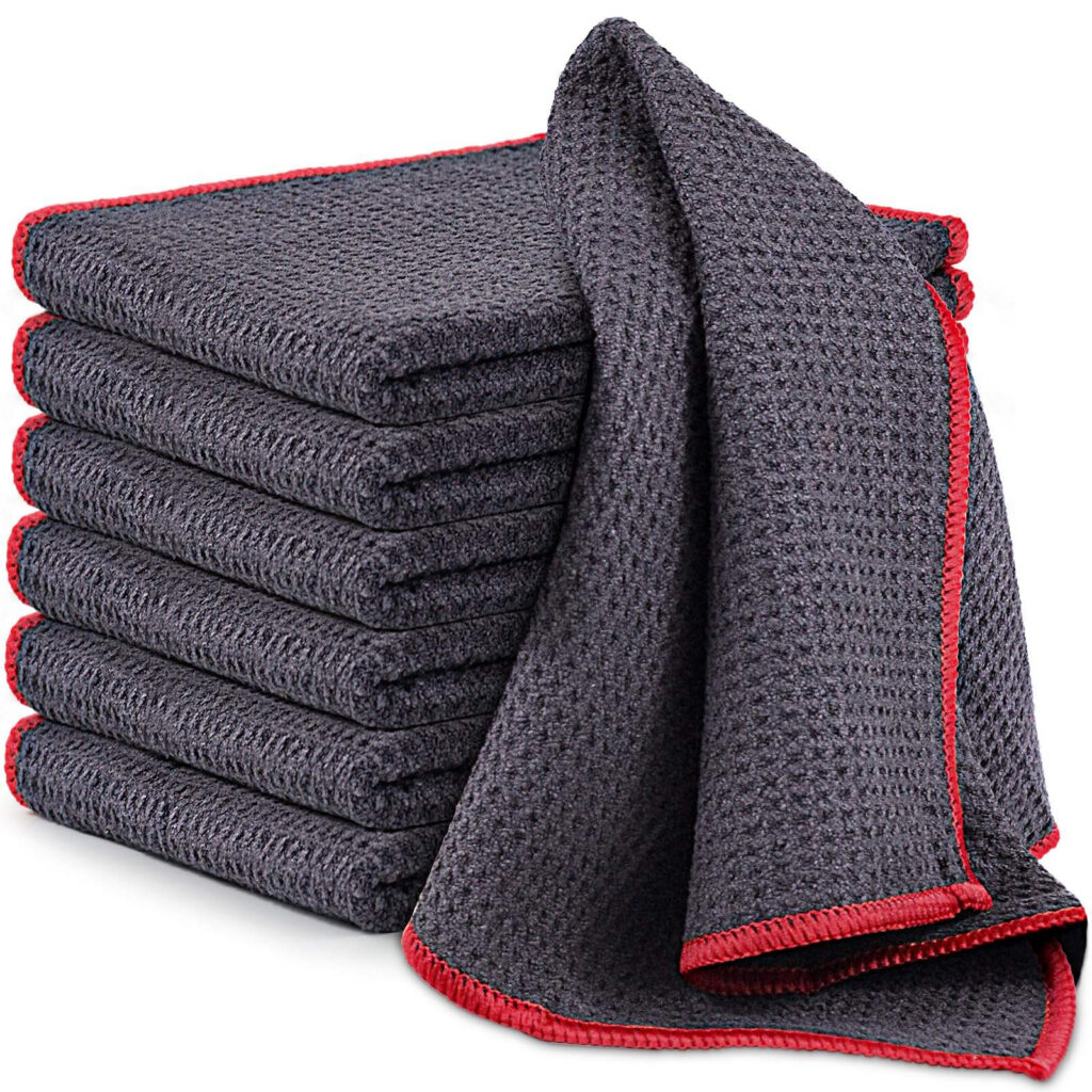 waffle weave microfiber drying towels