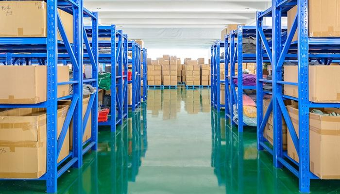 Manywell's towel factory storing a high volume packed order