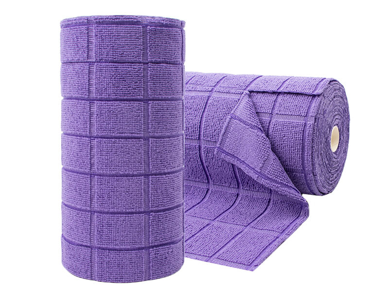 Microfiber-Checkered-Cloth-Rolls