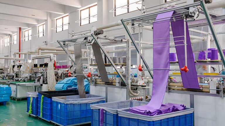 Microfiber towel production line at Manywell Factory