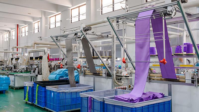 Microfiber towel production line at Manywell Factory