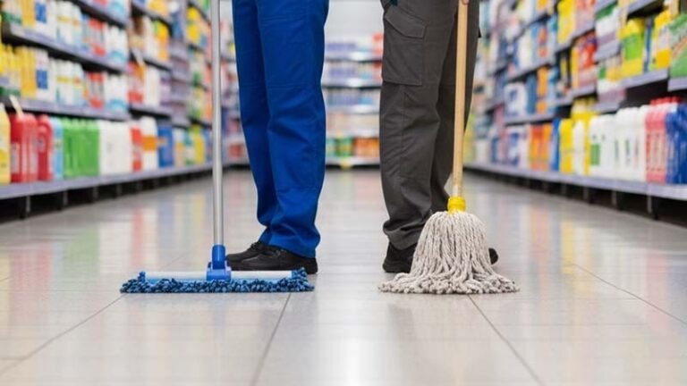 Microfiber vs cotton mop in the cereal aisle