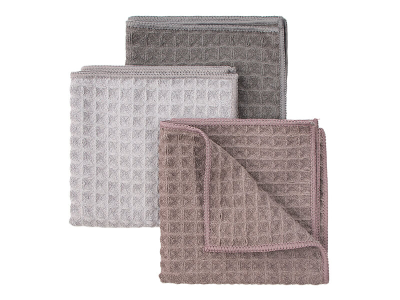 Microfiber-waffle-towels-in-various-colors