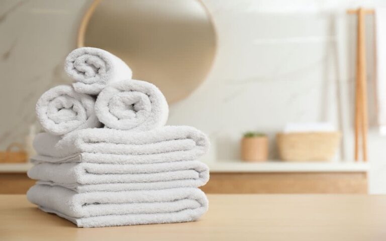 Towels stacked on top of each other