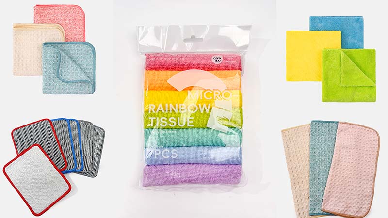 Types of Microfiber Cloths Collage