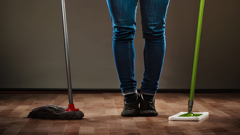 different mops for mopping different floors