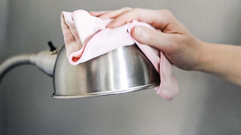 Microfiber cloth for stainless steel