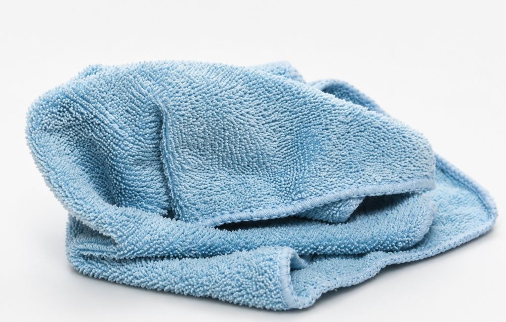 Used microfiber towel